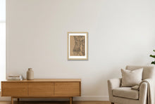 Load image into Gallery viewer, MaleTorso01 — A4 (21×30cm, 8×12") Oak Frame